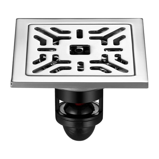 6mm thickened magnetic levitation floor drain, dual-purpose stainless steel floor drain for bathrooms, hotel large-capacity washing machine floor drain