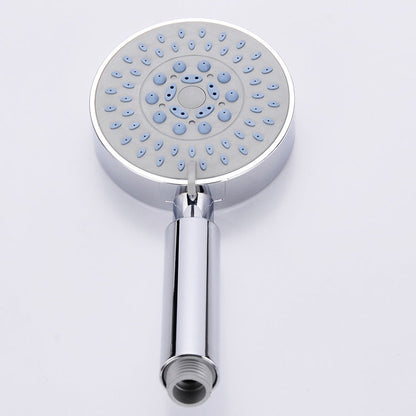 Five-speed adjustable handheld shower head, pressurized and water-saving ABS plastic shower head for hand spraying.