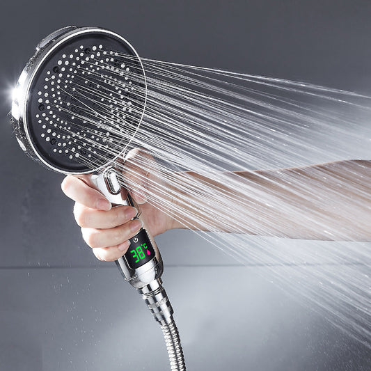 Pressurized shower head for home bathroom shower, pressurized lotus shower head faucet water heater rain shower head